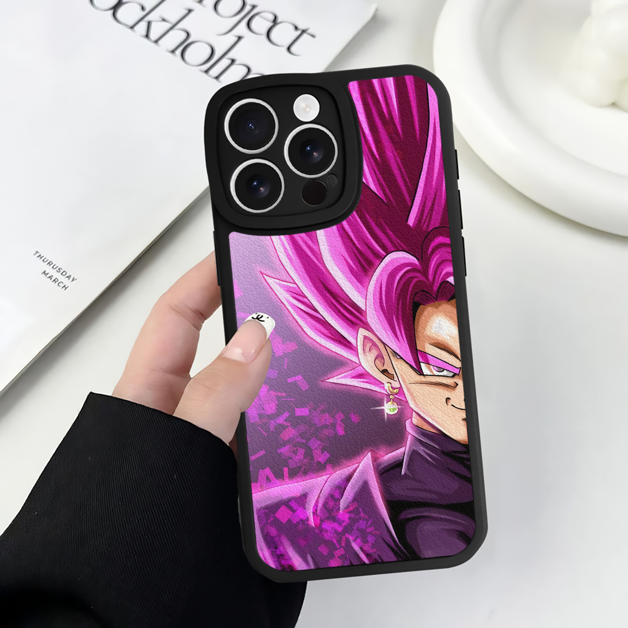 （画像用） ドラゴンボール DRAGON BALL 【iPhone 16シリーズ対応】シリコンスマホケース（レザー調） 材質：シリコン